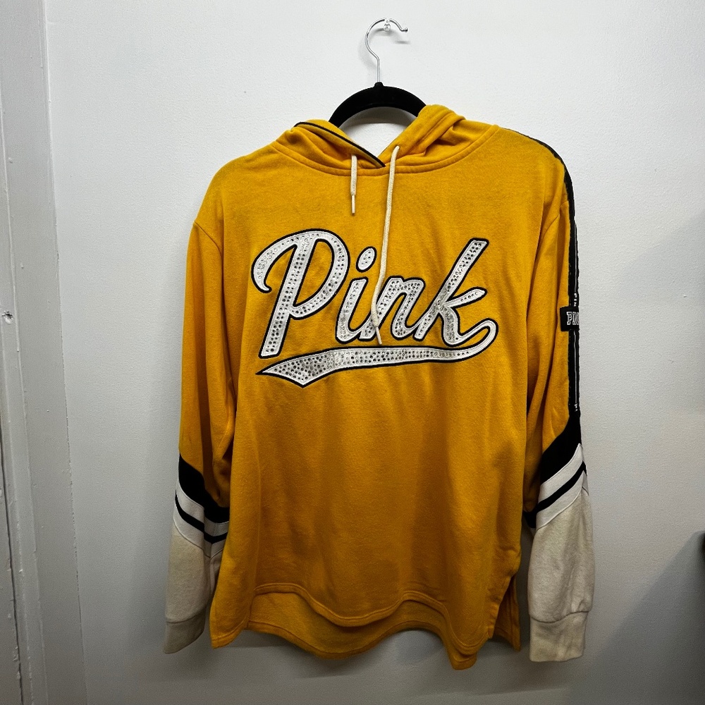 PINK Gold Varsity Hoodie